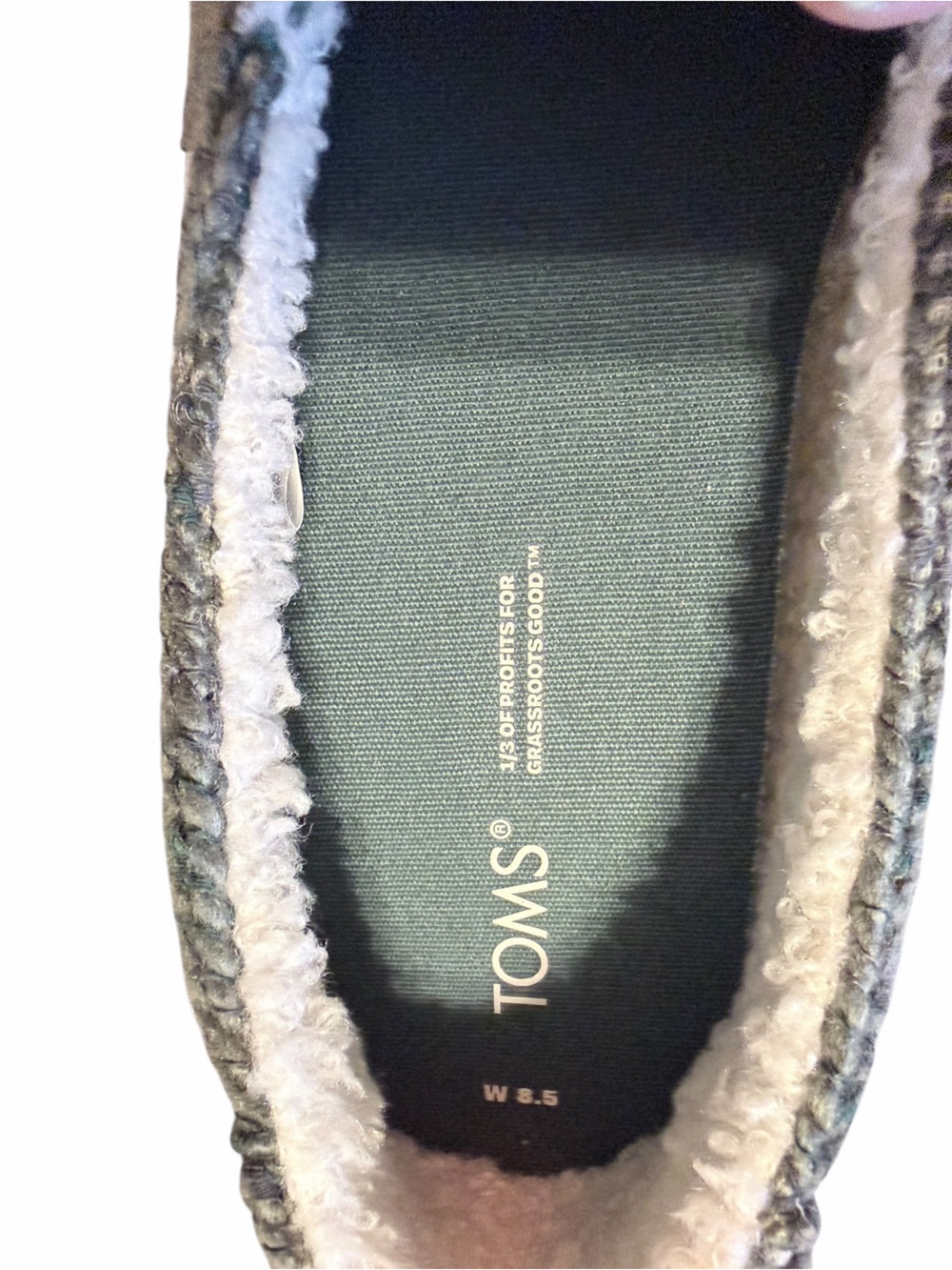 🌟🌼NIB TOMS Knit Slip-On Shoes in Heathered Gray-Green. - Picture 5 of 11